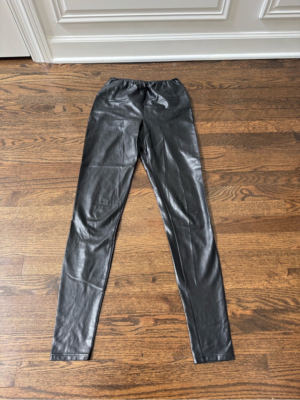 Wilfred Black Faux Leather Leggings